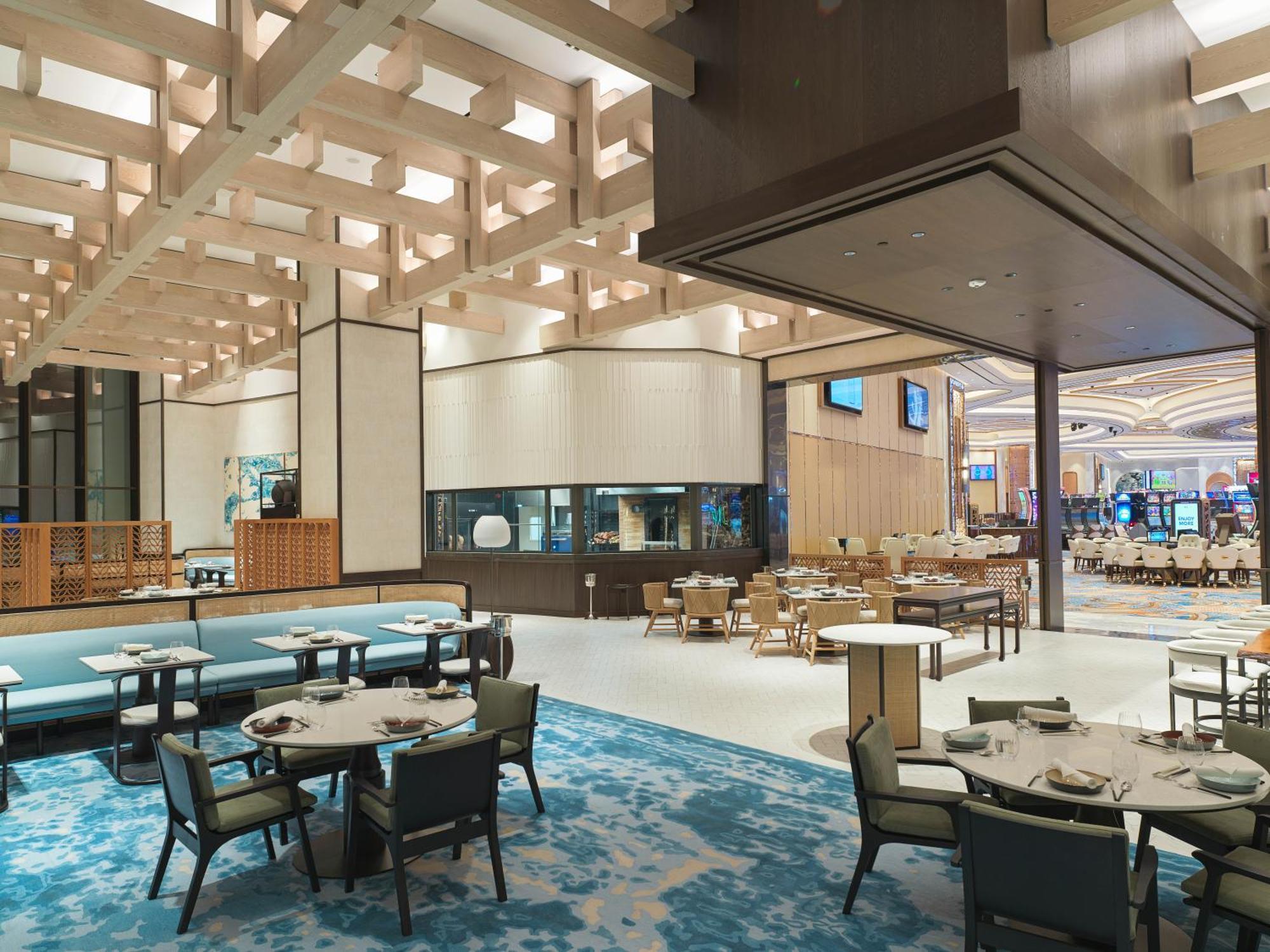 City Of Dreams Mediterranean - Integrated Resort, Casino & Entertainment Limisso Esterno foto The interior of the dining room at the MGM Resorts in National Harbor, Maryland